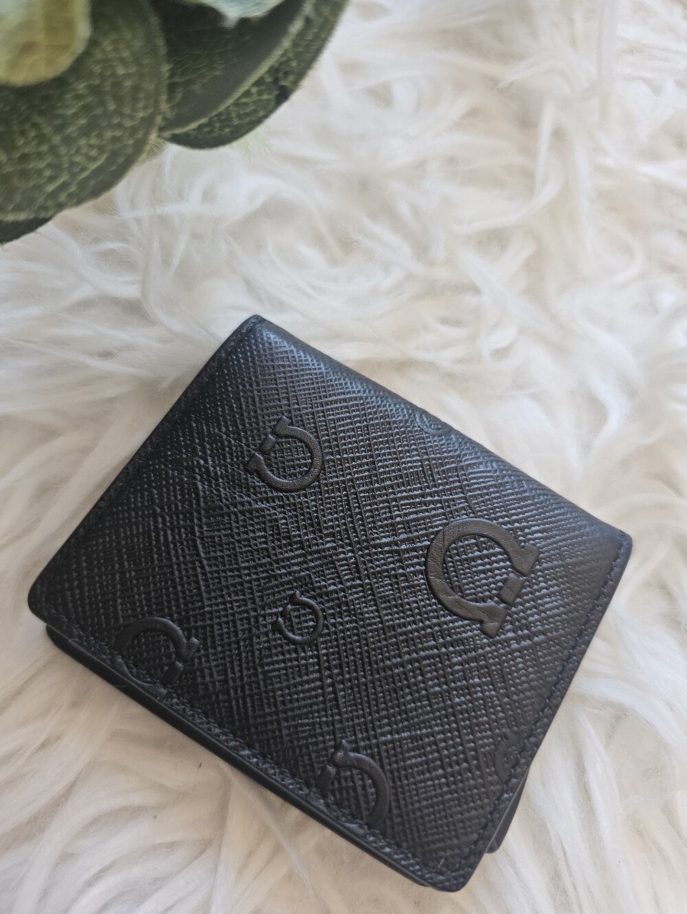 Ferragamo Leather Bifold Coin Case